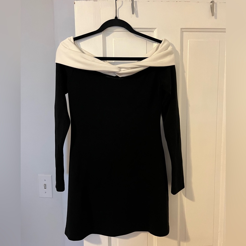 Princess Polly Off the shoulder long sleeve mini dress
